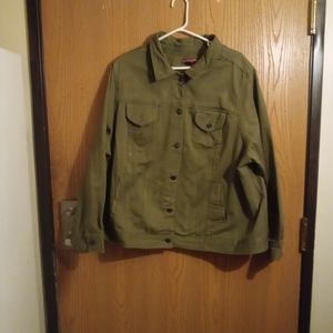 COPY - Jessica London green jean jacket 22